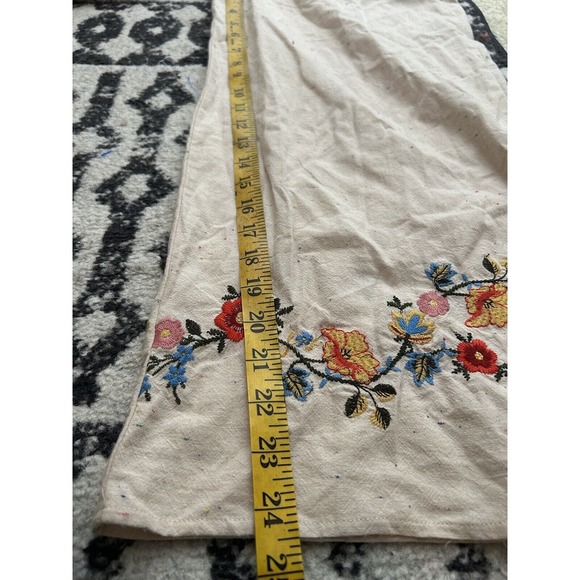 JOA Anthropologie NWT Tie-Front Embroidered Jumpsuit Sz Large - Picture 11 of 11